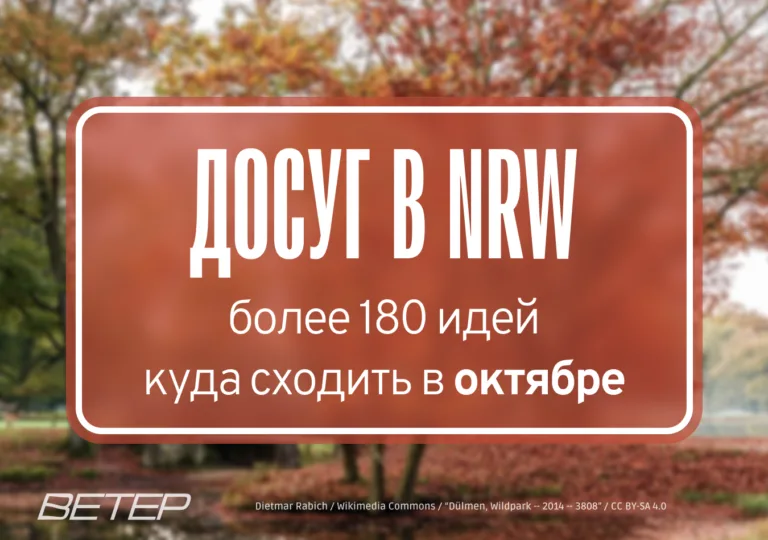 Куда сходить в NRW в октябре: с семьёй, друзьями или одному